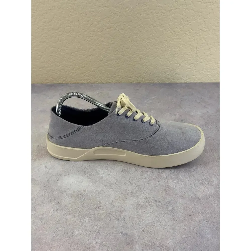 OluKai Tradewind Light Blue Sneakers Shoes Men US 9 Lace Comfort Boat Beach
